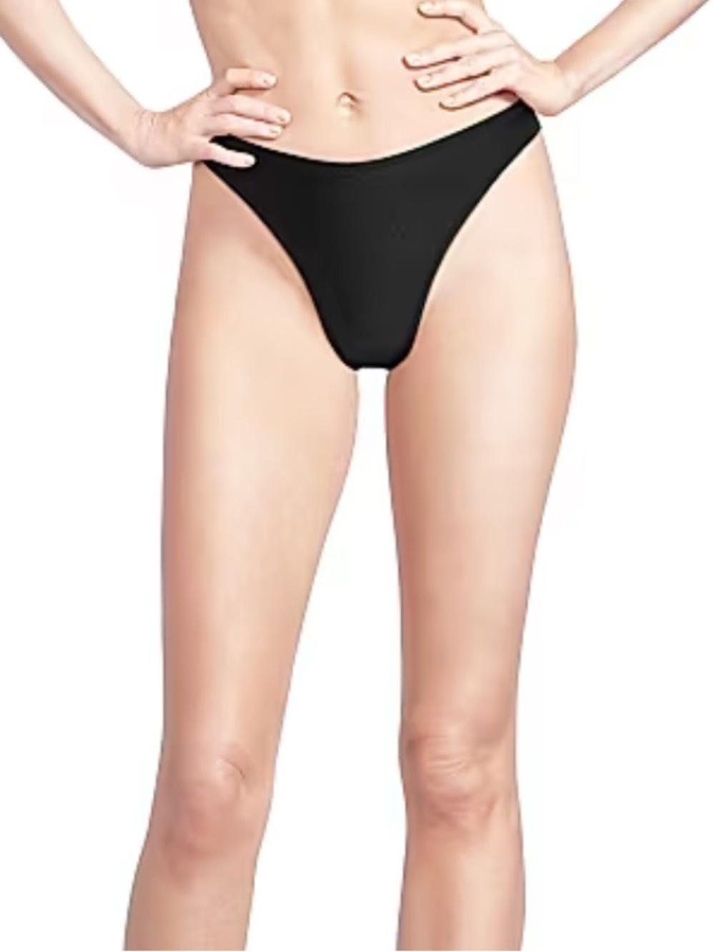 NWT Shani Shemer Black High Cut Alma Bikini Bottom size M